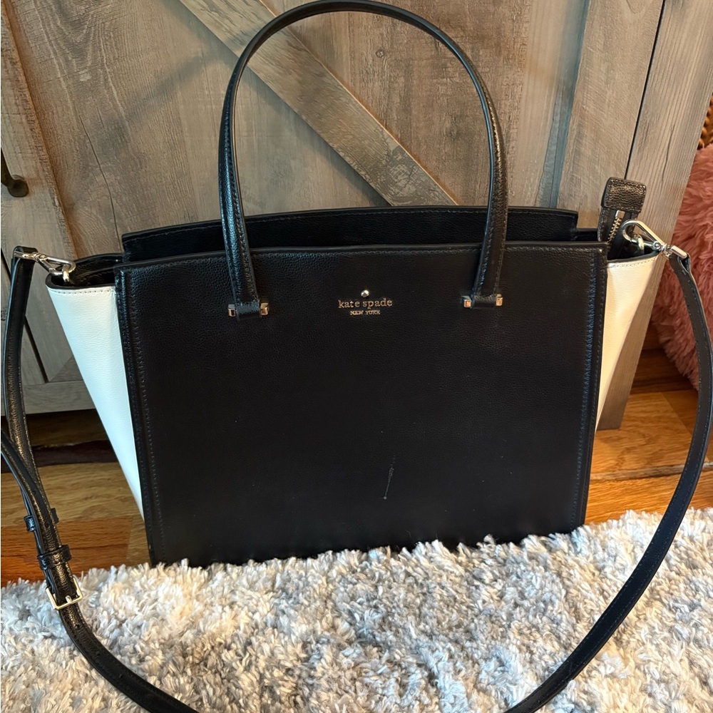 Kate Spade Black and Cream Tote Bag